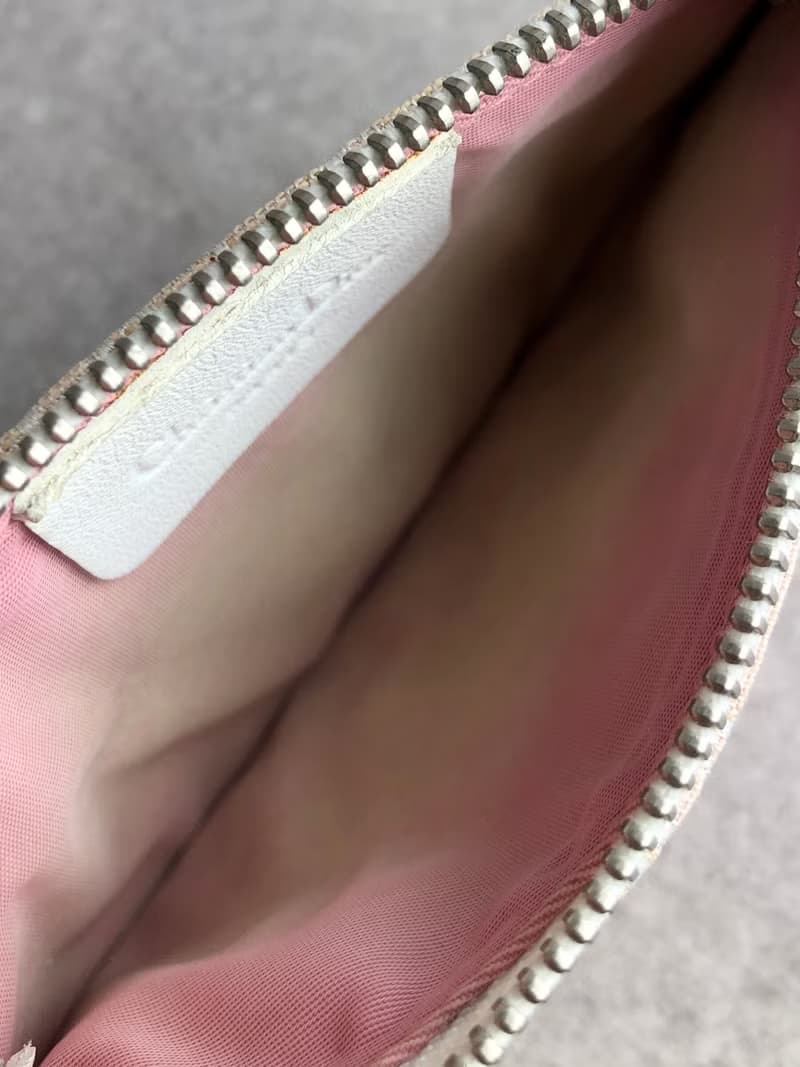 【 日本直送　名牌中古包 】Christian Dior クリスチャン ディオール トロッター コインケース ピンクベージュ ジャガード gr2wn6
