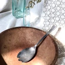 Antique 1929年製美國鍍銀大沙拉叉子