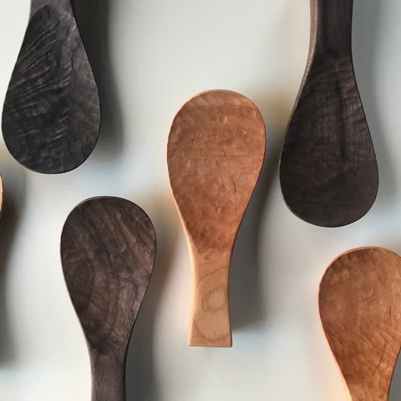 ブラックウォルナット の立つしゃもじ