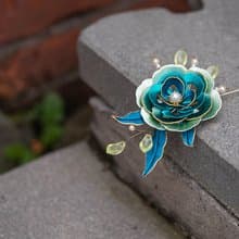 纏花 牡丹花別針 春仔花