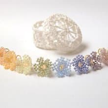 妖精の帽子 ドライフラワーカラー 10色セット　上品 洗練 繊細 レース 花 秋 カラフル シック グレイッシュカラー 花束 くす玉 薬玉 桜草 プリムラ 春