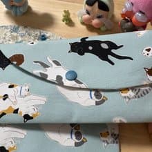 文青風優質萬用存摺袋 萌寵渡假中  魅力藍  美好夏季 禮物 收納