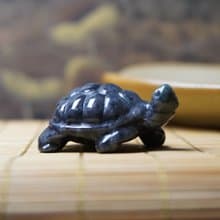 【吉祥‧長壽】烏雞翡翠烏龜擺飾 | 天然緬甸玉A貨翡翠 |  送禮