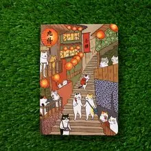 3貓小舖貓咪筆記本-九份山城(插畫家:貓小姐)