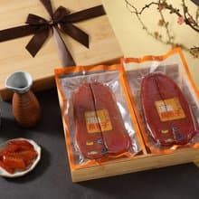 頂級烏魚子雙入禮盒-免費刻字 竹木禮盒 全省