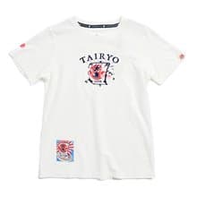 江戶勝 日系 童裝 大漁系列 帆船LOGO短袖T恤(米白色) #上衣