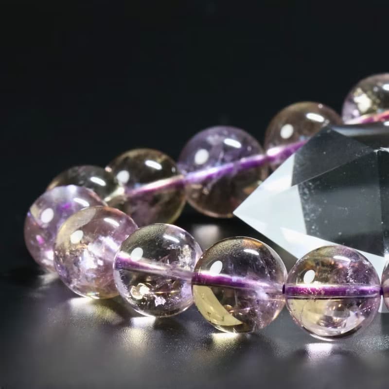 紫黃晶天然石手鍊　5A級