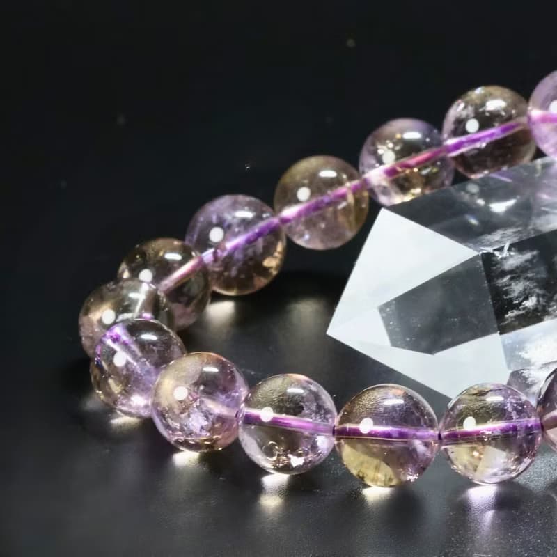 紫黃晶天然石手鍊　5A級