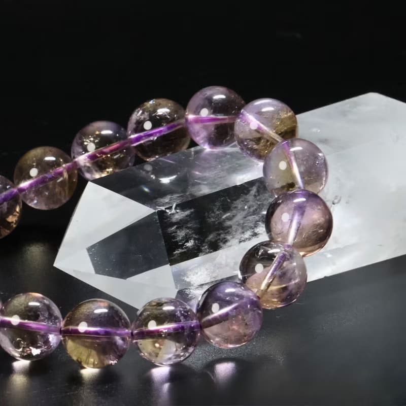 紫黃晶天然石手鍊　5A級