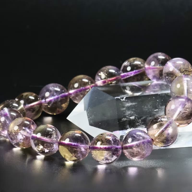 紫黃晶天然石手鍊　5A級