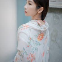 unni時尚長絲巾 遮曬 擋風 披肩 scarf 圍巾 保暖 保暖 絲巾圍脖
