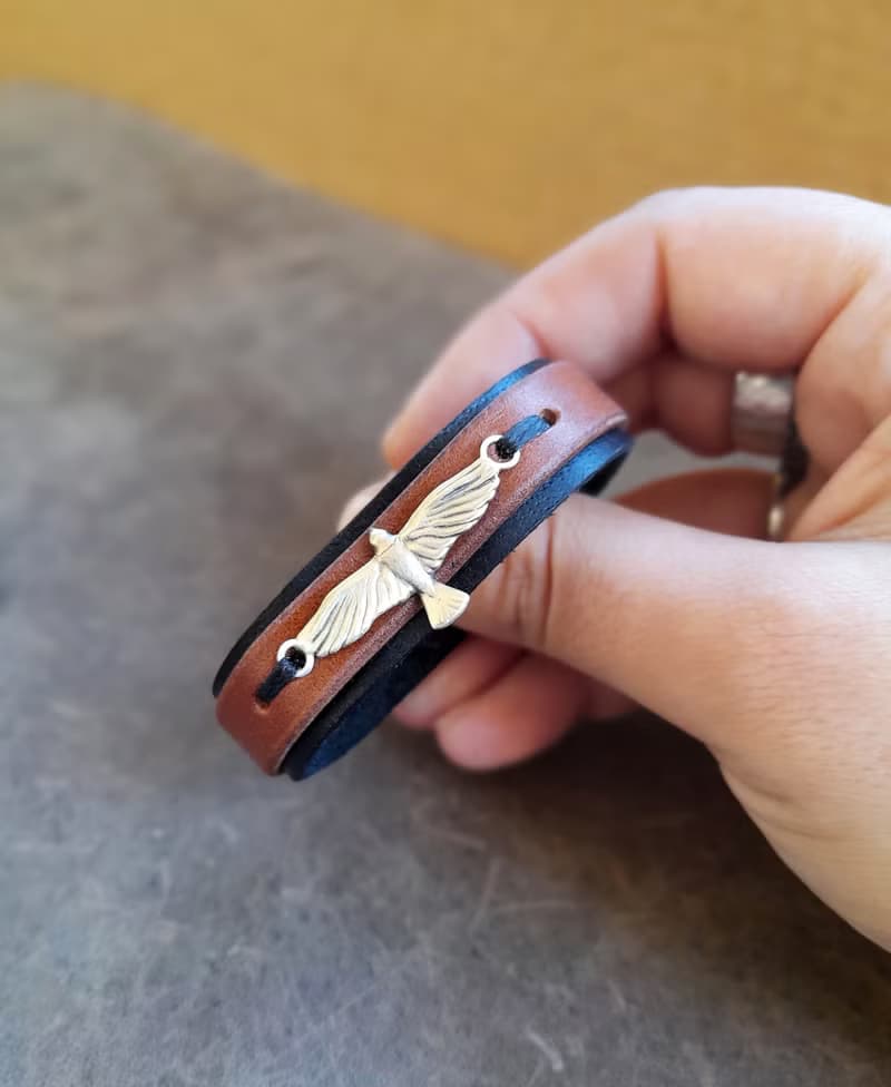 Eagle Spirit Leather Bracelet - Strength Worn With Purpose