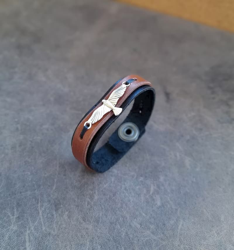 Eagle Spirit Leather Bracelet - Strength Worn With Purpose