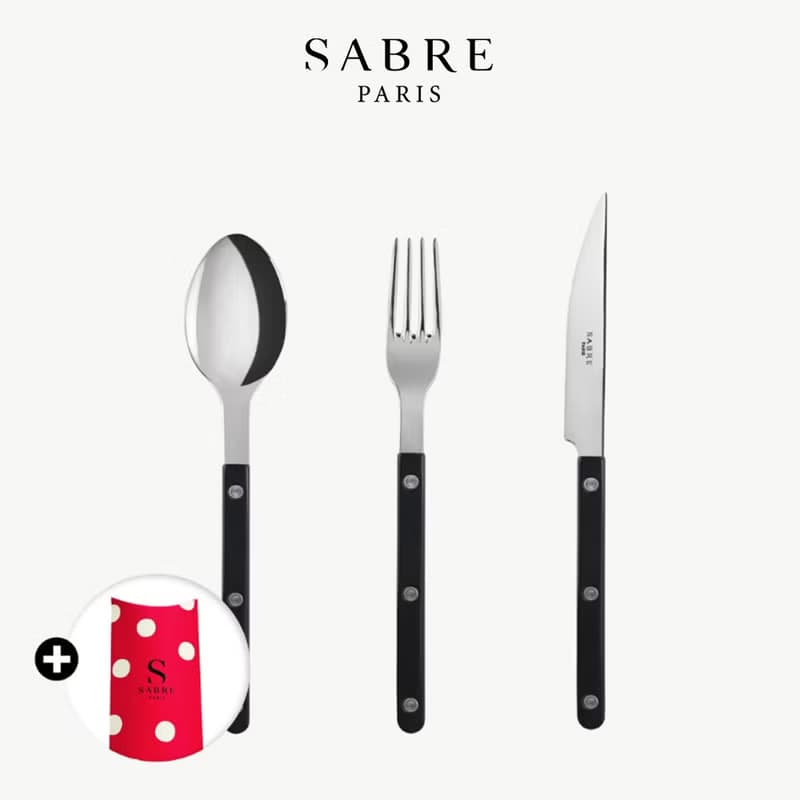 Bistrot復古酒館-主餐餐具3件禮盒組-Sabre Paris
