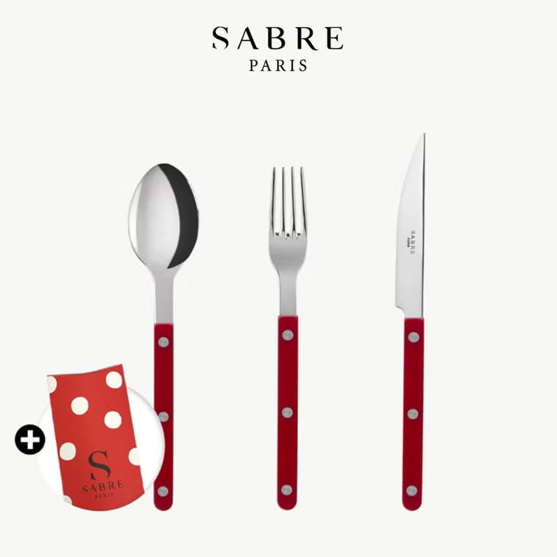 Bistrot復古酒館-主餐餐具3件禮盒組-Sabre Paris