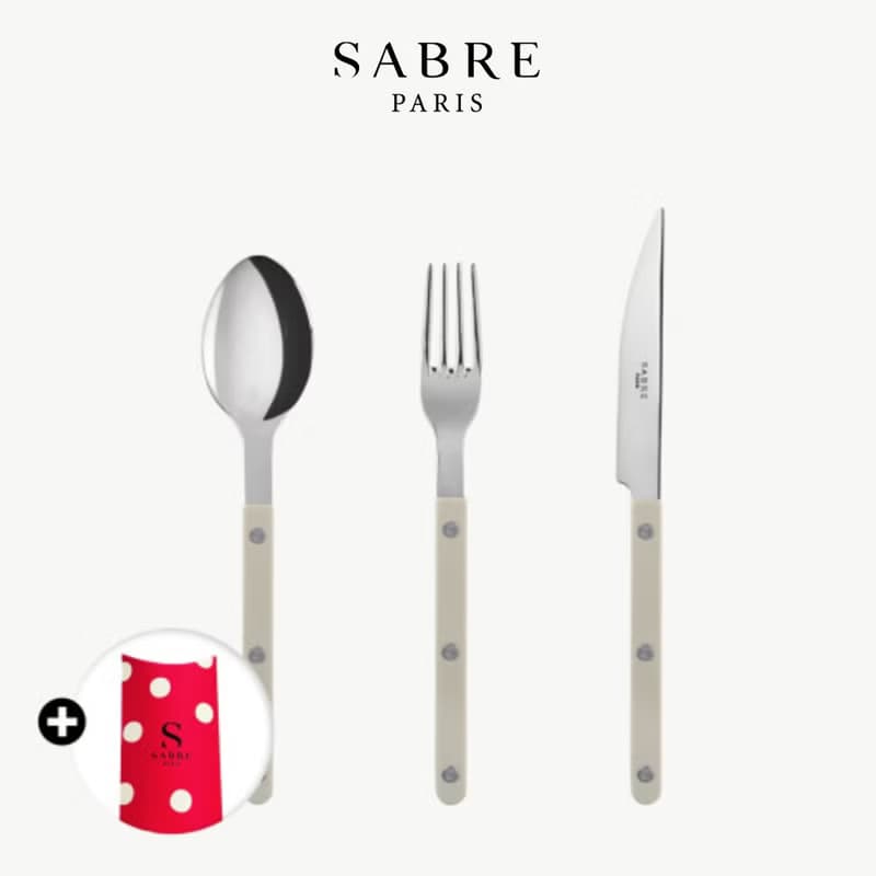 Bistrot復古酒館-主餐餐具3件禮盒組-Sabre Paris