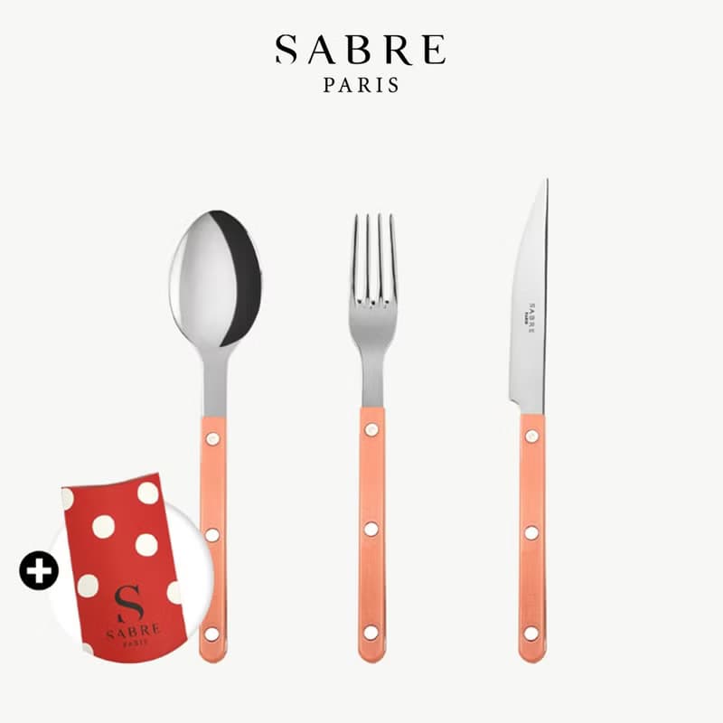 Bistrot復古酒館-主餐餐具3件禮盒組-Sabre Paris