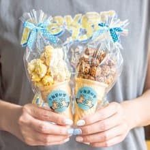 父親節禮物贈品 父親節快樂小甜筒爆米花(焦糖/巧克力2口味可挑)