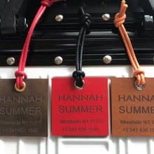 Square Genuine Leather Luggage Tag | Luggage Tags (1Piece)