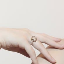 class a 橄欖珠珠 純銀鍊戒 rings