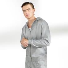 北歐極簡 - Zip Hoodie 經典拉鍊連帽外套 - 灰