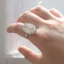 維多利亞系列 戒指 白瑪瑙 編織戒指 禮物