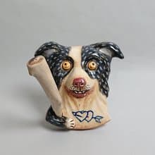 邊境牧羊擴香器01(手工陶製品)