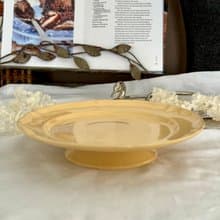 40728-稀有古董Villeroy & Boch波紋盤緣高腳盤 24cm