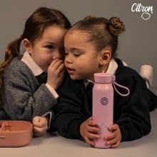 快速出貨【Citron】矽膠提把三層保溫瓶350ml_多款可選