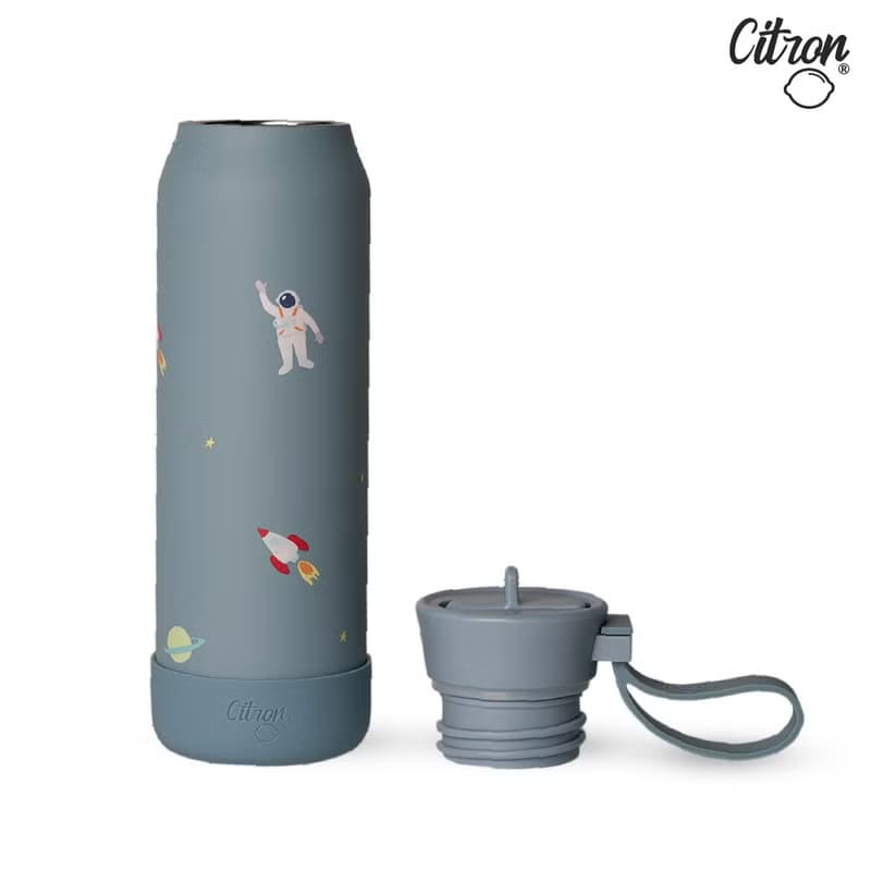 快速出貨【Citron】矽膠提把三層保溫瓶350ml_多款可選