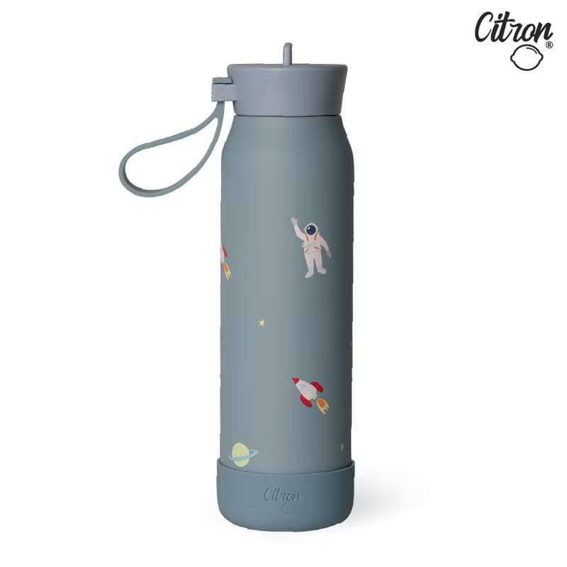 快速出貨【Citron】矽膠提把三層保溫瓶350ml_多款可選