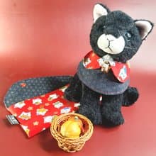 主僕放閃-萌寵招財系列-招財貓雙面領巾+布紅包袋