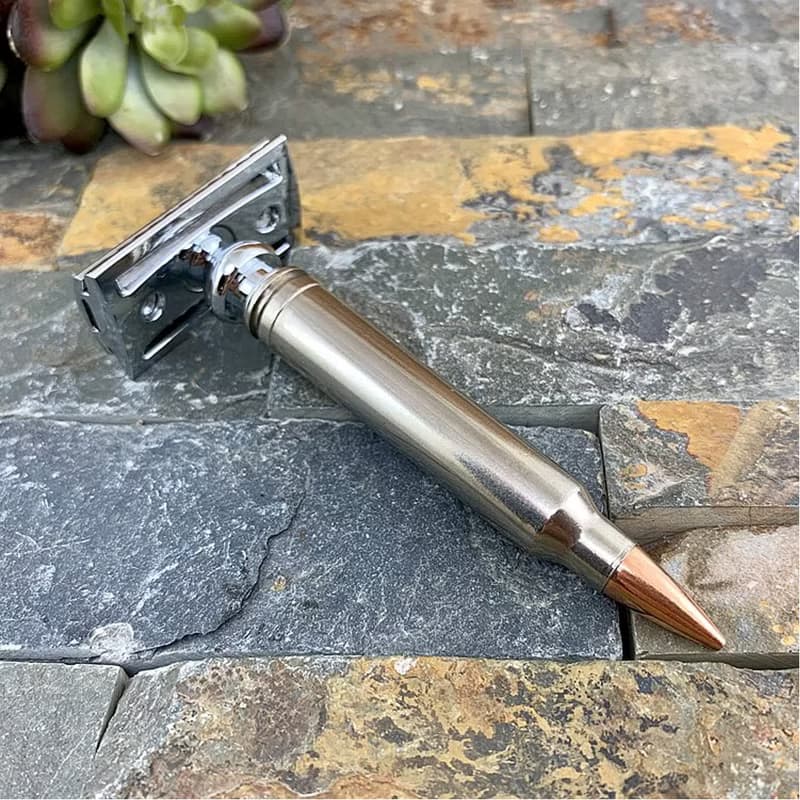 Bullet - 麥格農子彈 復古雙面安全手動刮鬍刀組 / 傳統老式剃刀