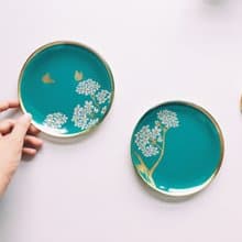 文化局指定禮【手工工藝貼箔技法】維納斯的治癒圓形器皿 雙入