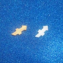 50 PCS WHITE GOLD SAGITTARIUS ZODIAC SIGN DÉCOR CRAFT CARD MAKING EMBELLISHMENT