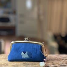 刺繡大象口金包