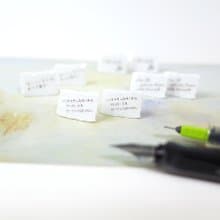 迷你隨手筆記 貼耳耳環 耳夾/耳針