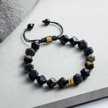 瑞典AWNL 黑瑪瑙 金曜石 轉運招財 男士手鍊