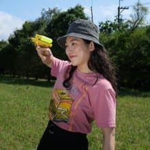 復古T-Shirt-臺灣茶(莓紅色)　男女同款　台灣茶