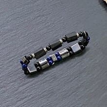 黑碧璽原石 青金石 黑膽石 太赫茲 黑曜石 個性鋼 手鍊 手環