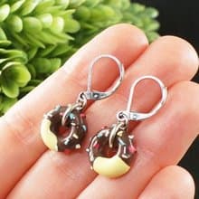 Mini Donut Earrings Cute Donuts Doughnut Dessert Kawaii Food Earrings Jewelry