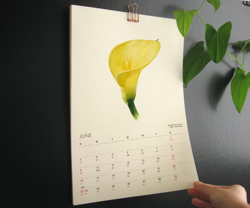 花語 2025 2026年曆月曆掛曆  台灣香港假期 聖誕節交換禮物 16