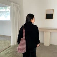 復古千層酥斜紋羊毛 大容量腋下水桶包