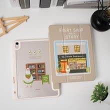 【限時特賣】iPad 插畫家聯名保護殼【雞先生的書店】右側筆槽款