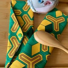 文青風環保純棉筷袋  鬼滅 和服 日本 潮物 收納 手作餐具袋 禮物