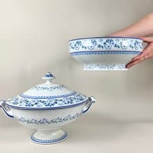 復古利摩日法國湯鍋和大號盛菜碗 一對套裝價格