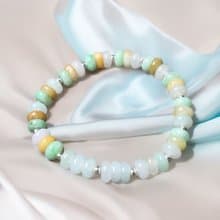 多彩翡翠算盤手珠手鍊 | 天然緬甸玉翡翠A貨 | 送禮