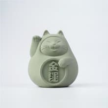 【平安福氣財運到】胖胖招財貓 (中) 健康綠