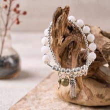 Purity 925純銀流蘇白月光香薰精油手鍊