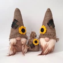 Fall Gnomes Farmhouse Décor, Rustic Scarecrow Gnome, Thanksgiving Gnome Gift